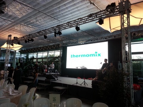 evento thermomix spanish ledwall strutture audio e luci