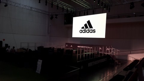 evento Adidas noleggio ledwall