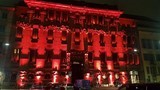 fashion week Milano illuminazione facciata
